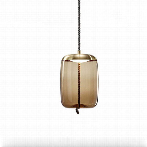 Textured Glass Pendant Light for Dining Room and Bedroom Lighting