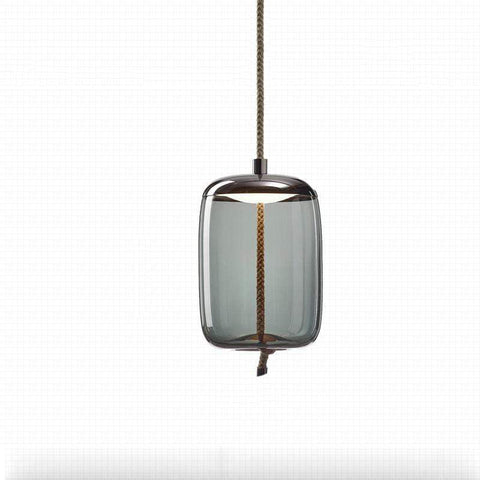 Textured Glass Pendant Light for Dining Room and Bedroom Lighting