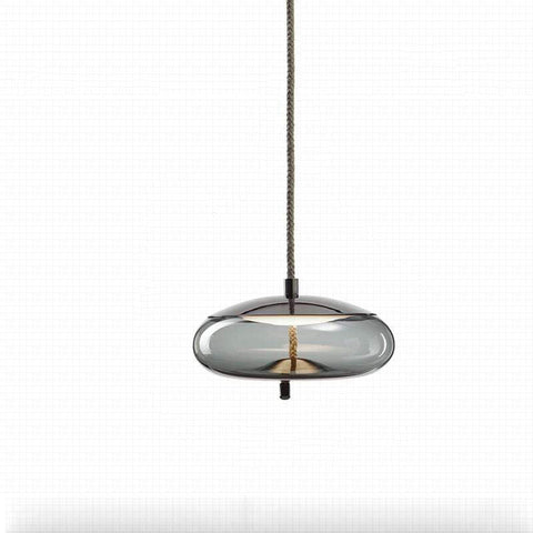 Textured Glass Pendant Light for Dining Room and Bedroom Lighting