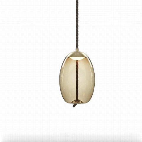 Textured Glass Pendant Light for Dining Room and Bedroom Lighting
