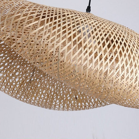 Handwoven Bamboo Pendant Light for Bohemian Dining and Living Rooms