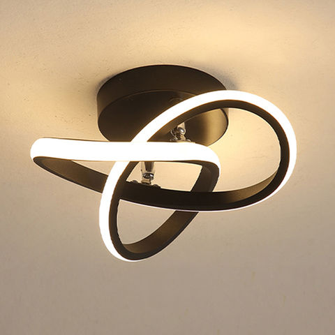 Interlocking Ring LED Flush Mount Ceiling Light with 3 Light Modes