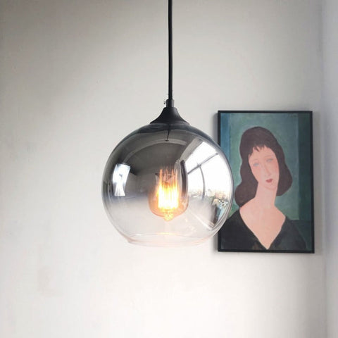 Modern Glass Globe Pendant Light for Dining Rooms and Kitchen Islands
