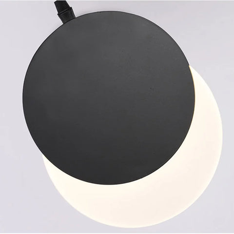 Two-tone Orb Pendant Light with Round Two-tone Orbs