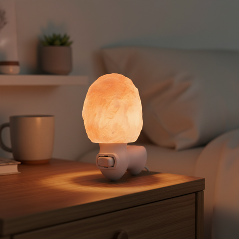 Himalayan Salt Lamp with Natural Crystal Texture