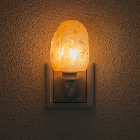 Himalayan Salt Lamp with Natural Crystal Texture