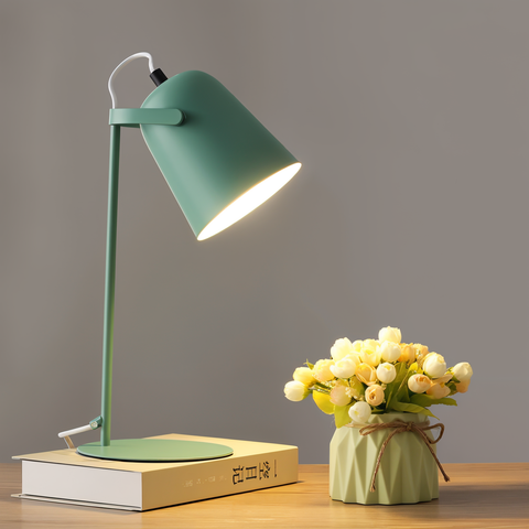 Scandinavian Adjustable Iron Desk Lamp for Reading and Workspace Lighting