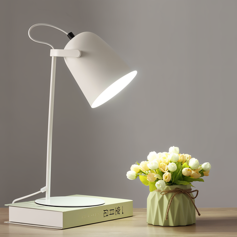 Scandinavian Adjustable Iron Desk Lamp for Reading and Workspace Lighting