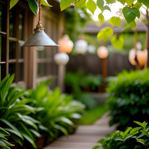 Pendant Light with Industrial Iron Shade