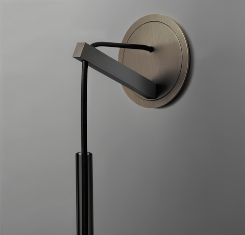 Slim Glass Wall Light with Metal Details and Modern Minimalist Design