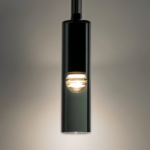 Slim Glass Wall Light with Metal Details and Modern Minimalist Design