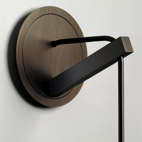 Slim Glass Wall Light with Metal Details and Modern Minimalist Design