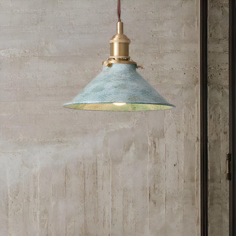 Pendant Light with Industrial Iron Shade
