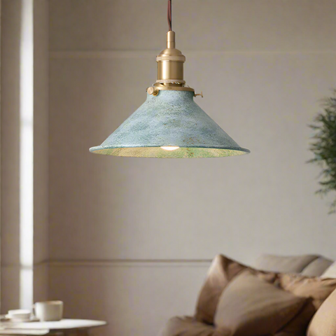 Pendant Light with Industrial Iron Shade