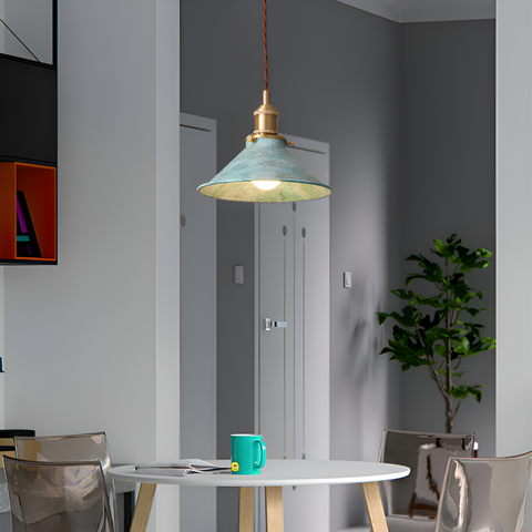 Pendant Light with Industrial Iron Shade