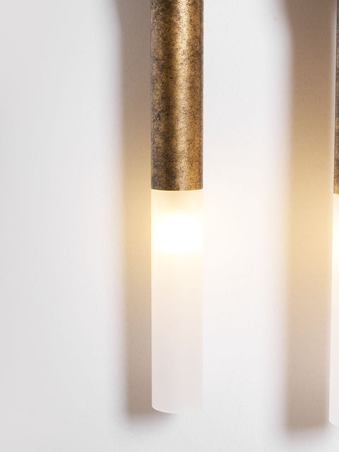 Sculptural Horsehair Wall Lamp with Metal Frame