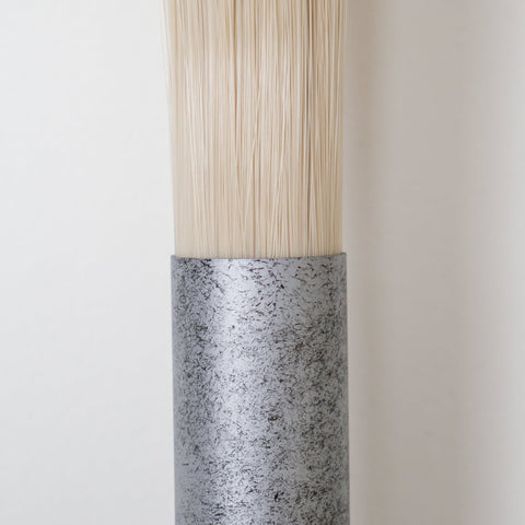 Sculptural Horsehair Wall Lamp with Metal Frame
