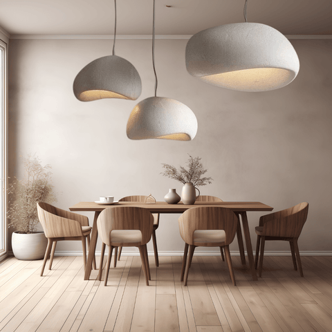 Sculpted Bouclé Pendant Ceiling Light