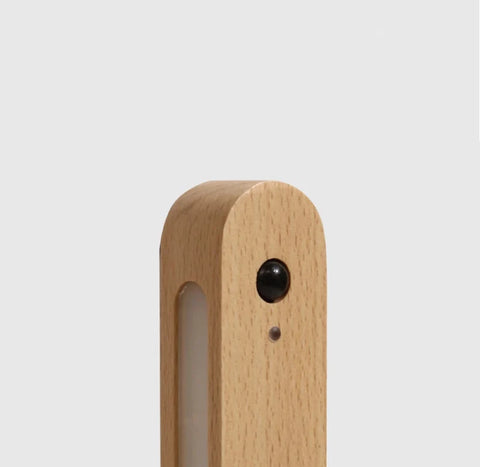 Magnetic Wood Key Holder with Rechargeable Motion Sensor LED Light