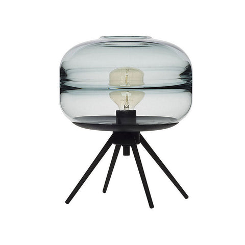 Glass Table Lamp with Tripod Base