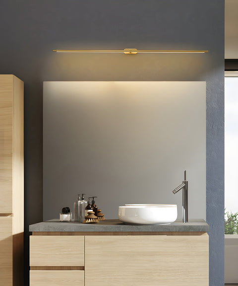 Slim Linear LED Wall Light for Mirrors, Hallways, and Bathrooms