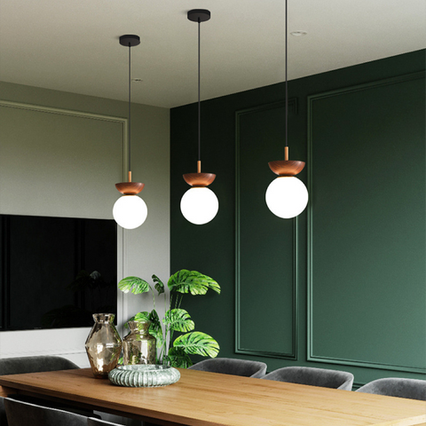 Minimalist Japanese Globe Pendant Lamp