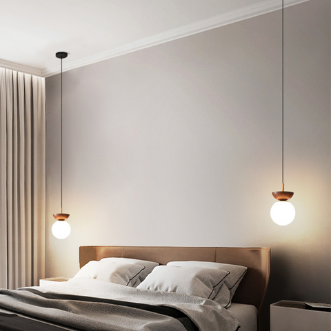 Minimalist Japanese Globe Pendant Lamp
