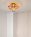 Ribbed Glass Wall Sconce with Retro Metal Mount — product view