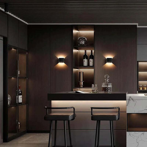 Rechargeable Cube Wall Light with Motion Sensor — product view