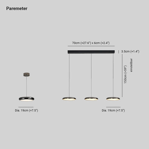 Slim LED Pendant Light for Kitchen Island and Bedroom Task Lighting