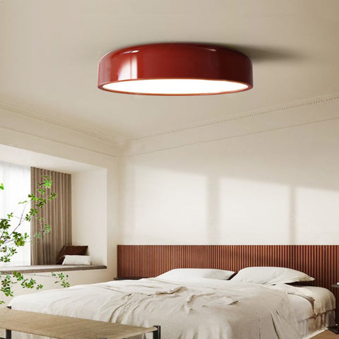 Vintage Drum LED Ceiling Light for Bedrooms, Kitchens, and Studies