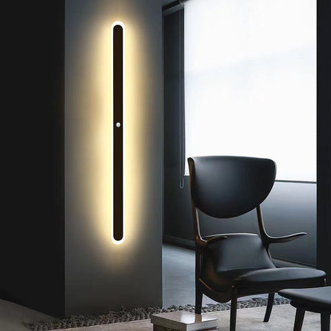 Linear LED Outdoor Wall Light for Patio, Entryway, and Garden Lighting