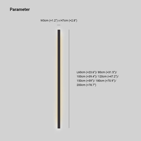 Slim Linear LED Wall Sconce for Bedrooms, Hallways, and Home Offices