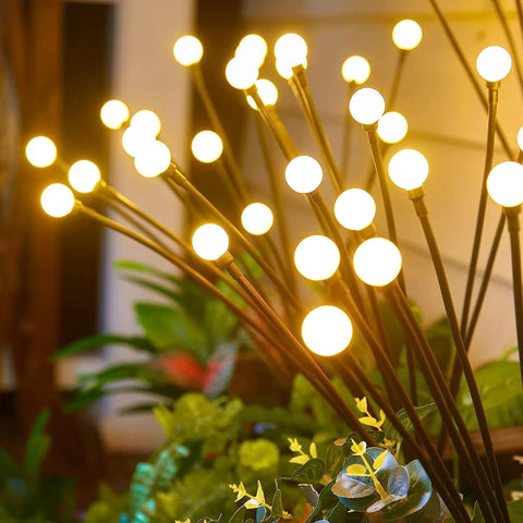 Solar Firefly Garden Lights with Flexible LED Stems