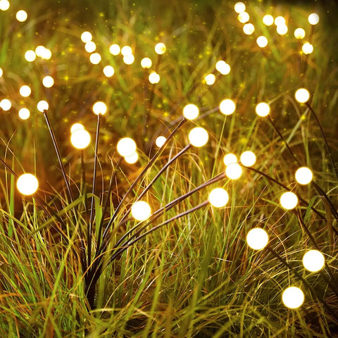 Solar Firefly Garden Lights with Flexible LED Stems