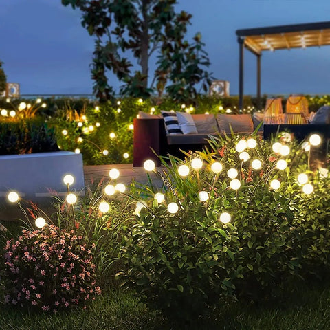 Solar Firefly Garden Lights with Flexible LED Stems
