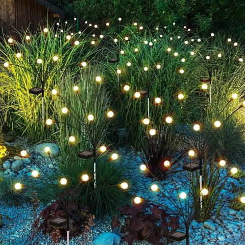 Solar Firefly Garden Lights with Flexible LED Stems