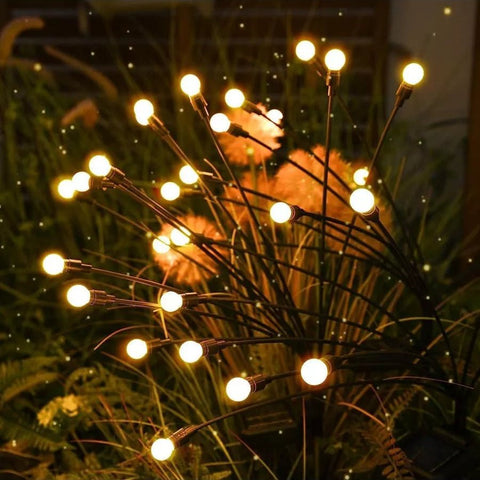 Solar Firefly Garden Lights with Flexible LED Stems
