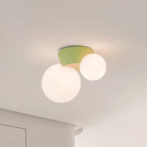 Asymmetric Globe Ceiling Light for Modern Bedroom Accent Lighting