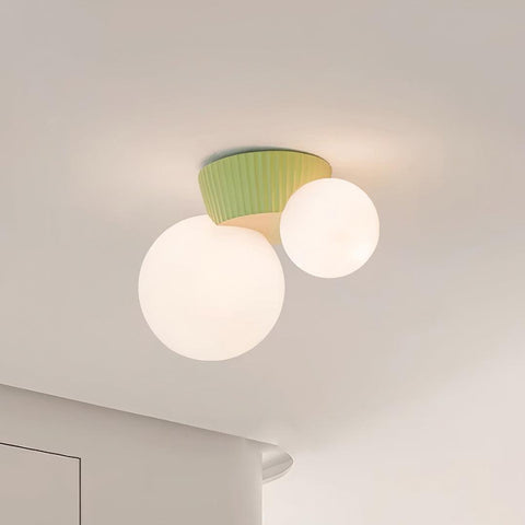 Asymmetric Globe Ceiling Light for Modern Bedroom Accent Lighting