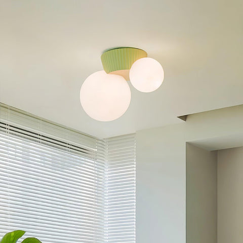 Asymmetric Globe Ceiling Light for Modern Bedroom Accent Lighting