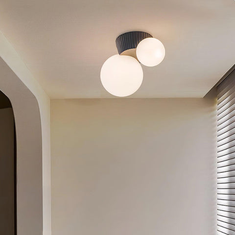 Asymmetric Globe Ceiling Light for Modern Bedroom Accent Lighting
