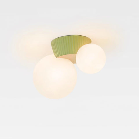 Asymmetric Globe Ceiling Light for Modern Bedroom Accent Lighting