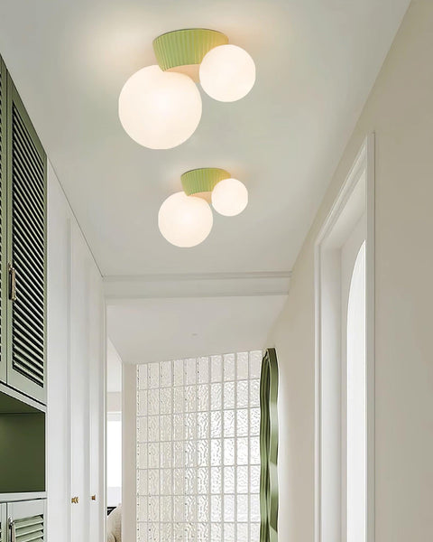 Asymmetric Globe Ceiling Light for Modern Bedroom Accent Lighting