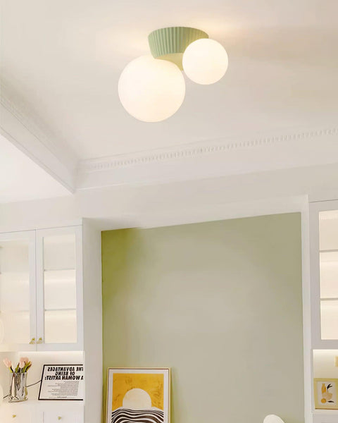 Asymmetric Globe Ceiling Light for Modern Bedroom Accent Lighting