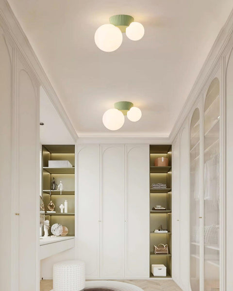 Asymmetric Globe Ceiling Light for Modern Bedroom Accent Lighting