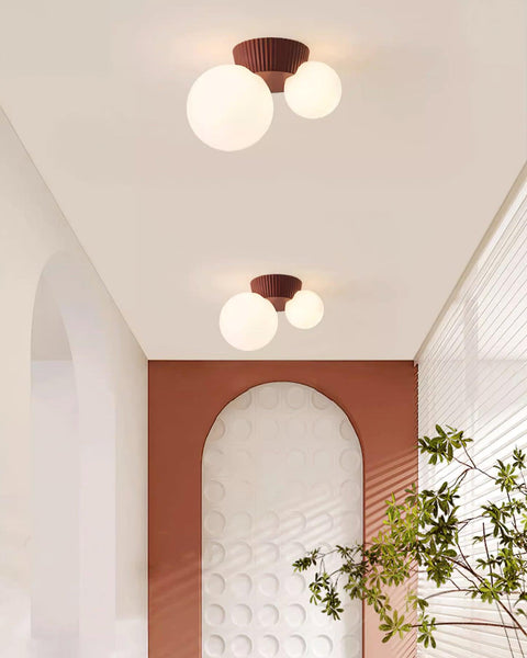 Asymmetric Globe Ceiling Light for Modern Bedroom Accent Lighting