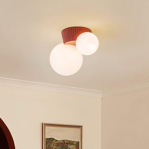 Asymmetric Globe Ceiling Light for Modern Bedroom Accent Lighting