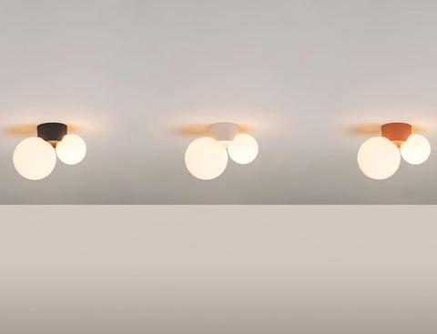 Asymmetric Globe Ceiling Light for Modern Bedroom Accent Lighting