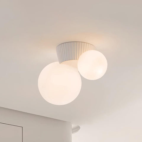 Asymmetric Globe Ceiling Light for Modern Bedroom Accent Lighting